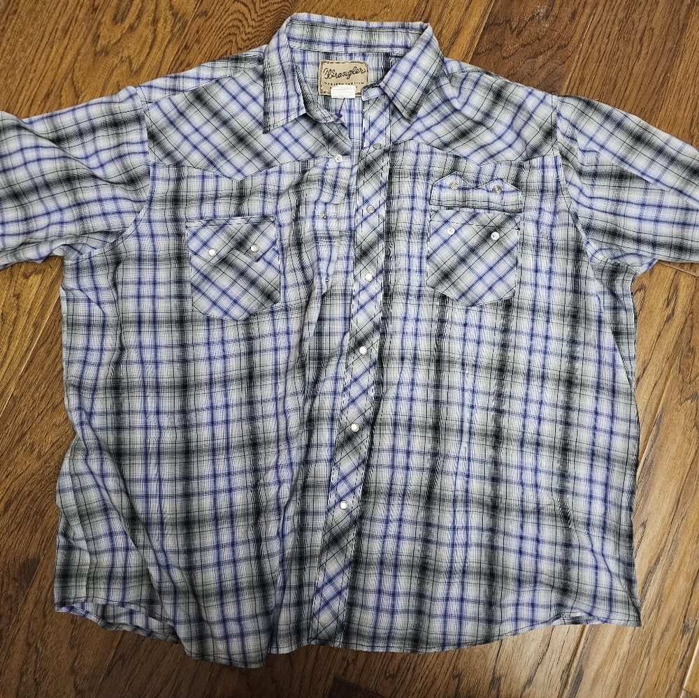 Wrangler 2x pearl snap